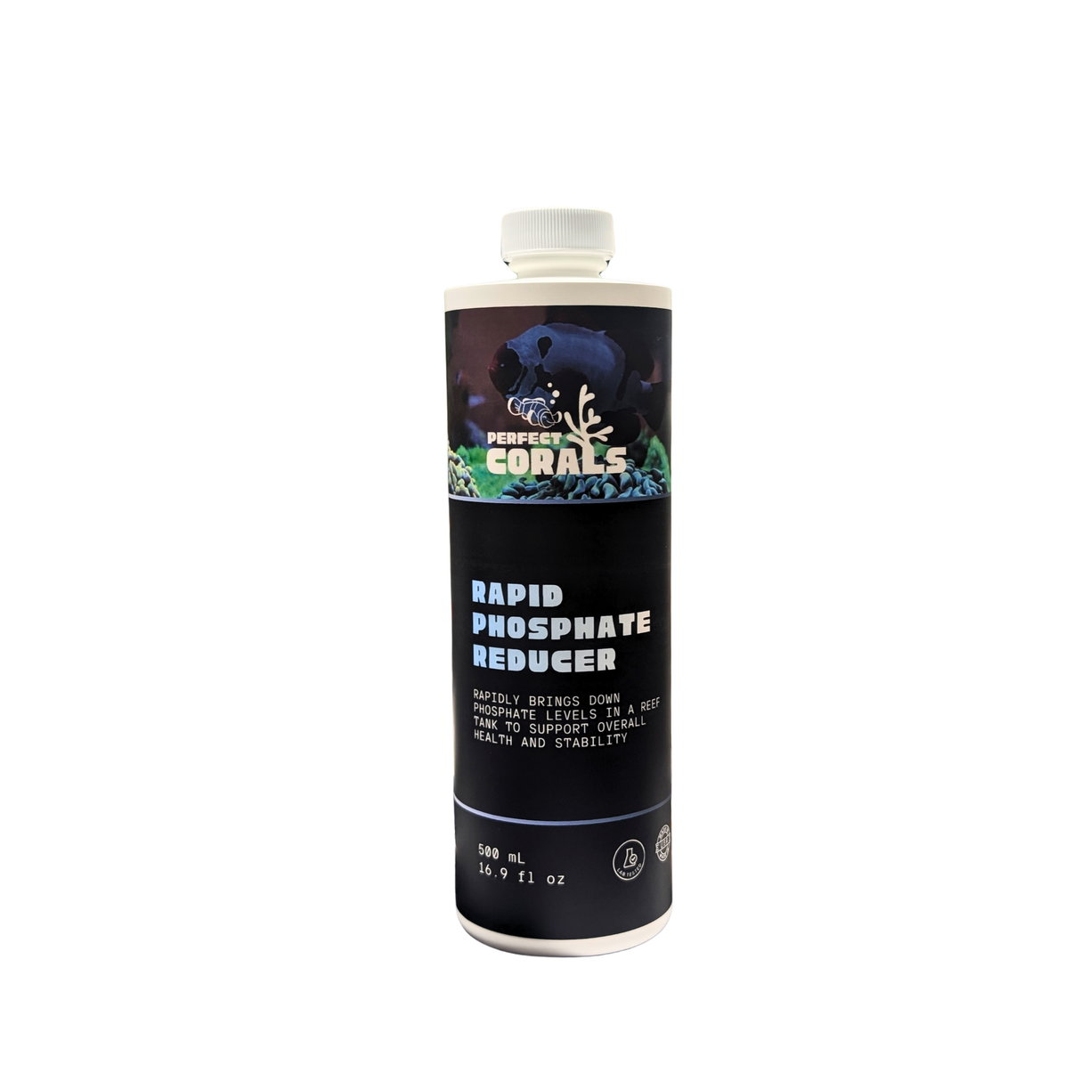 Rapid Phosphate Reducer, Liquid Treatment to Quickly Remove Phosphates in Marine Aquarium