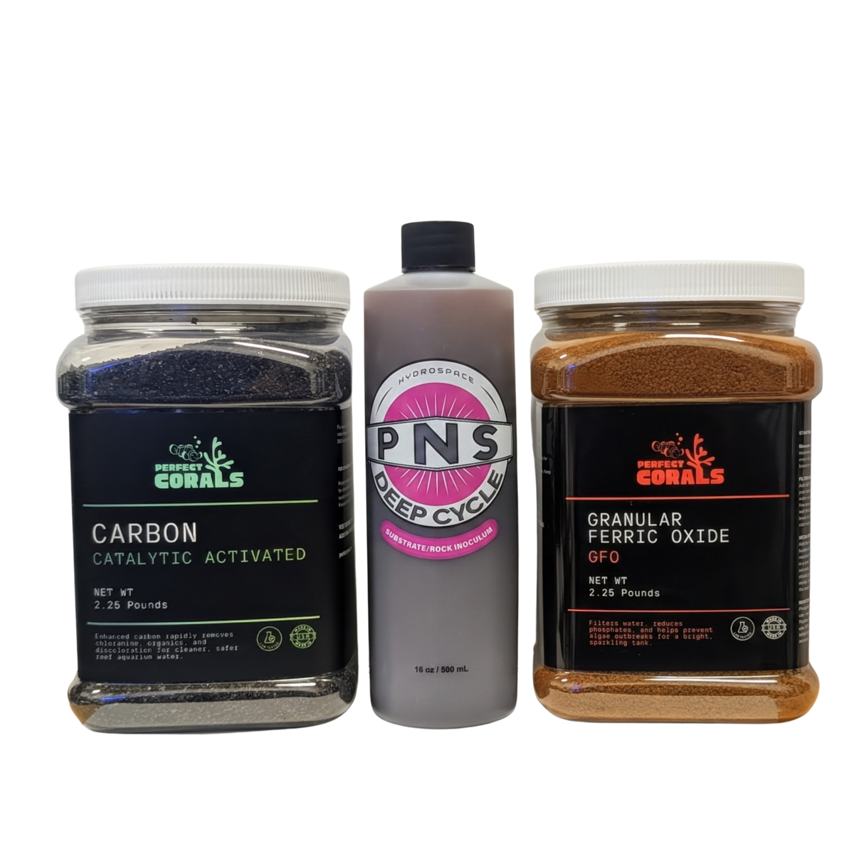 Nutrient Control Bundle (2.25 lb) - Complete Water Quality System includes Carbon, GFO & Beneficial Bacteria