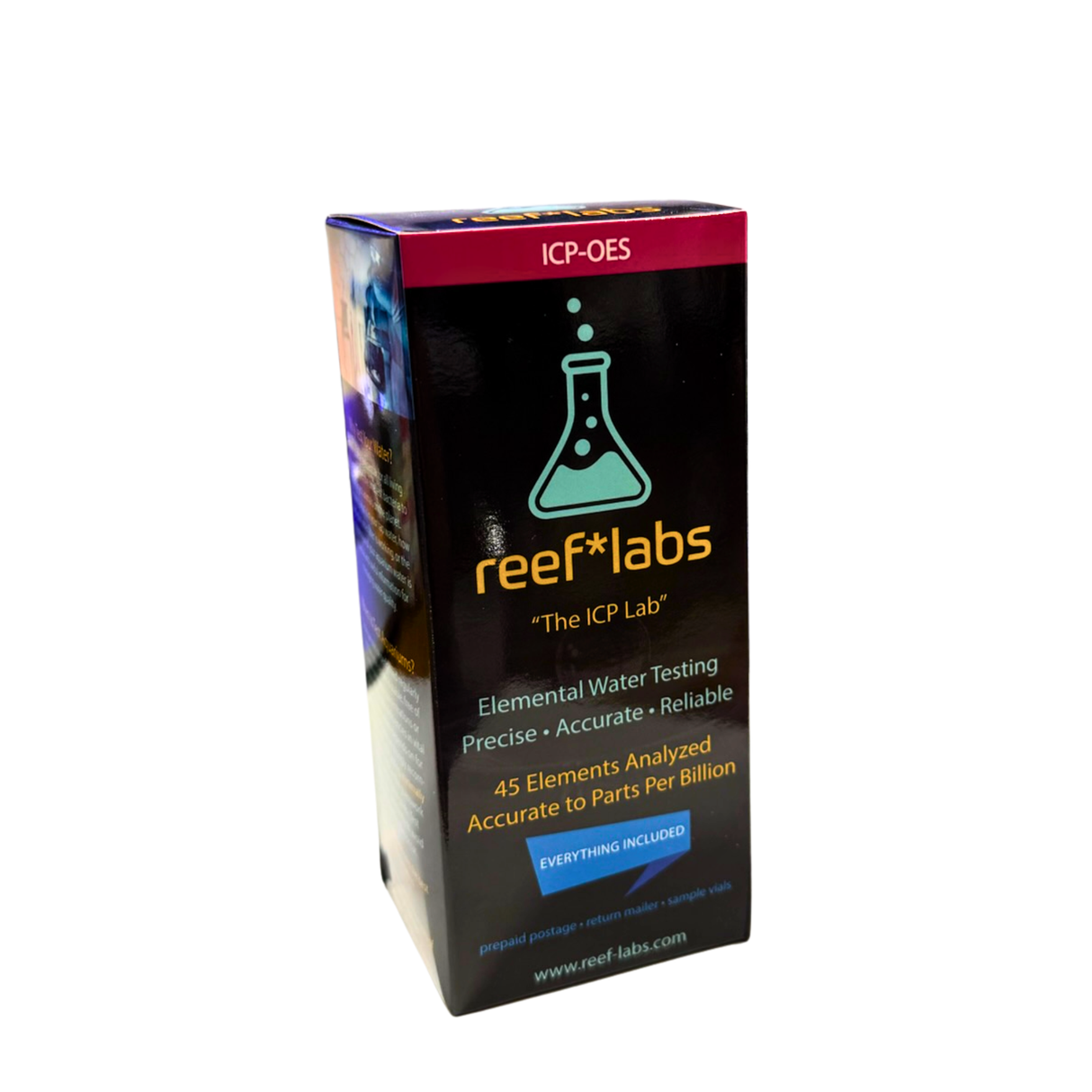Reef Labs ICP-OES Water Testing Kit - 45 Elements, w/Prepaid Shipping Label