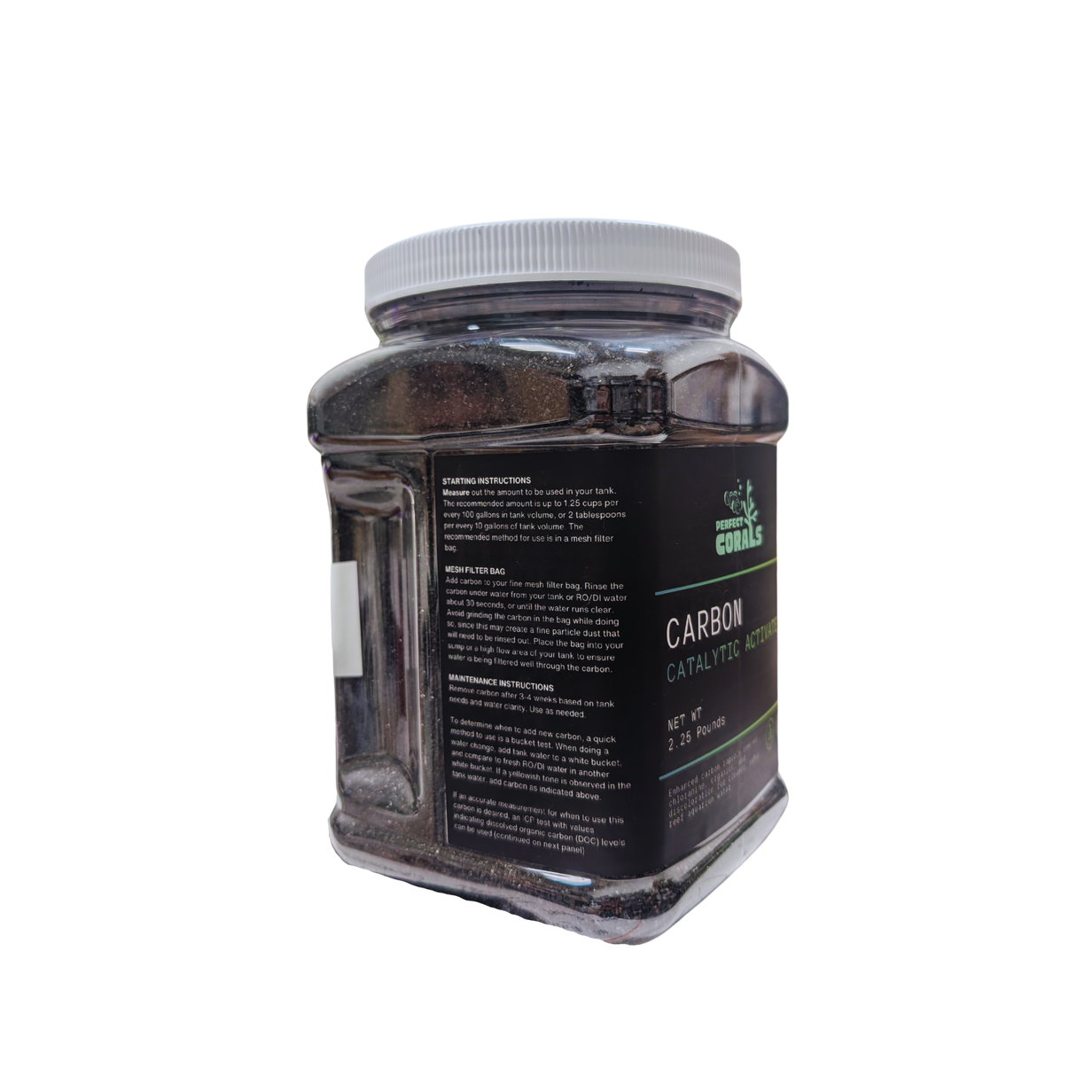 Catalytic Activated Carbon, 2.25 lbs, Enhanced carbon rapidly removes Chlorine, Chloramine, Organics and Odors - For aquariums, RO/DI Filtration Systems