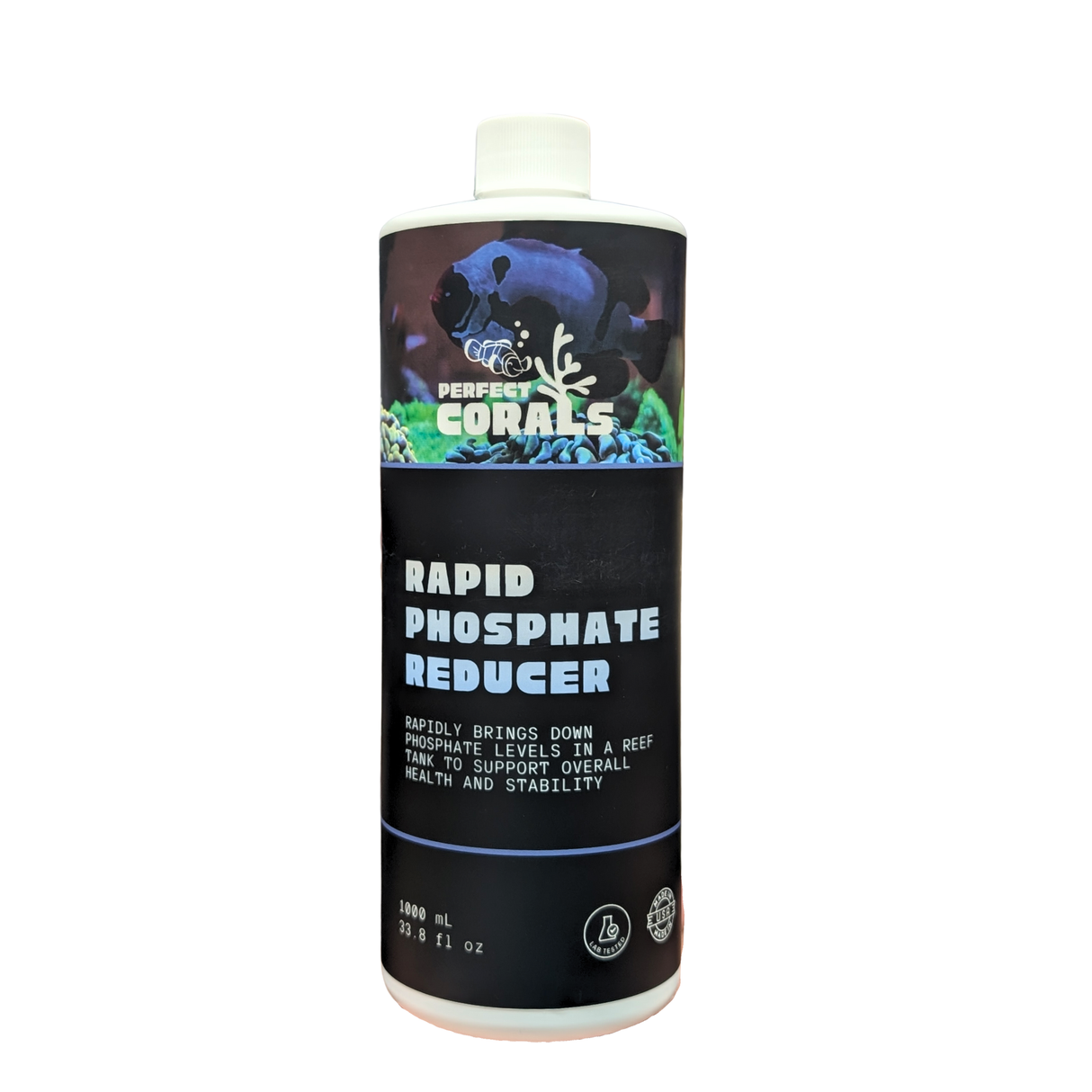 Rapid Phosphate Reducer, Liquid Treatment to Quickly Remove Phosphates in Marine Aquarium